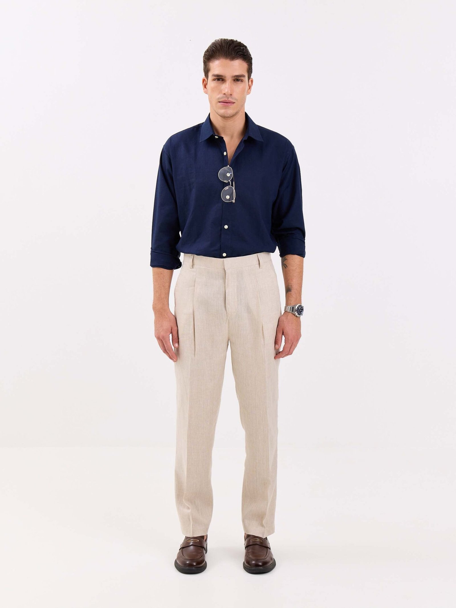 Natural Linen Trousers