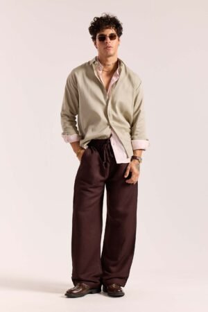 Tinted Pista Linen-blend Shirt