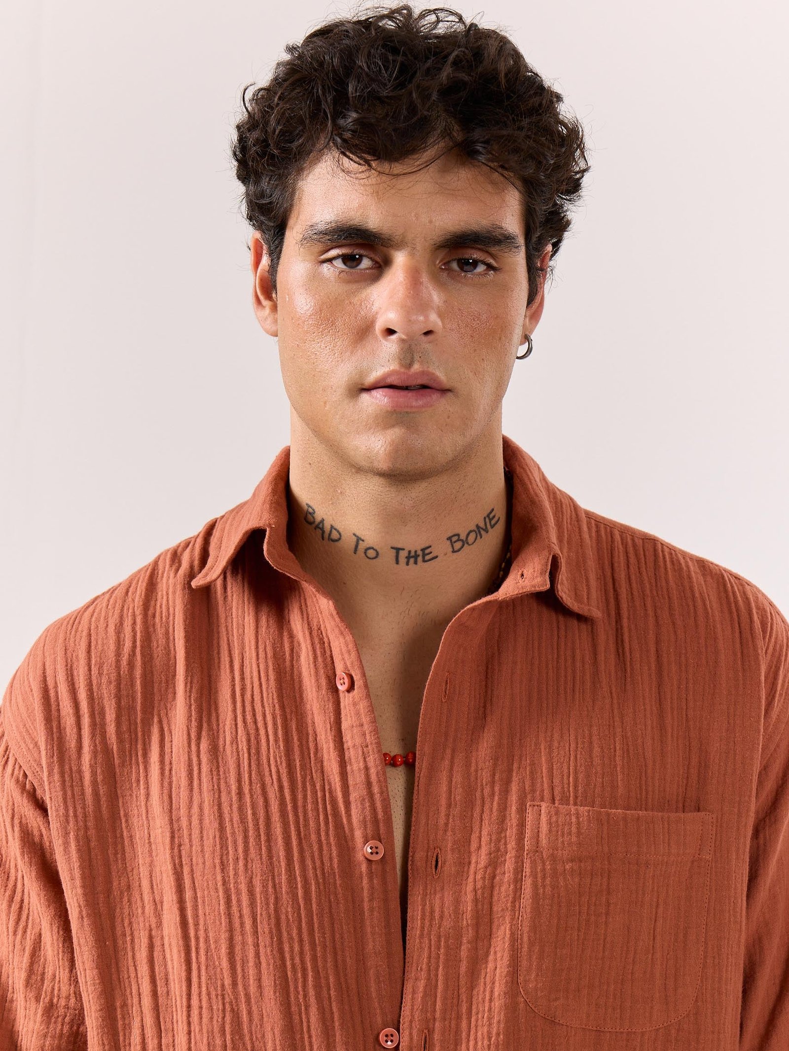 Rust Gauze Holiday Shirt (Pre-Order) - Image 4